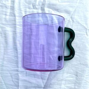 Single - Squiggle wavy Handle purple Green